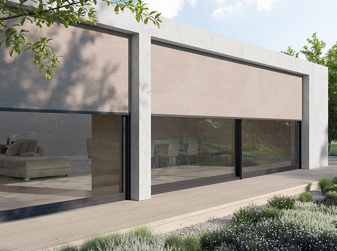 Zip screen » Windstable textile sun protection heroal