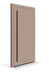 Porta d'ingresso Le Corbusier - pannello porta ombre brulee claire - terre sienne brulee 31