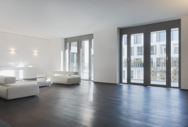 Patio door-window door in the living room